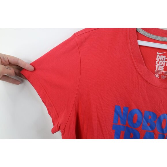 Vintage Y2K Nike Womens XL Travis Scott Center Swoosh Short Sleeve T-Shirt Pink - Picture 11 of 16